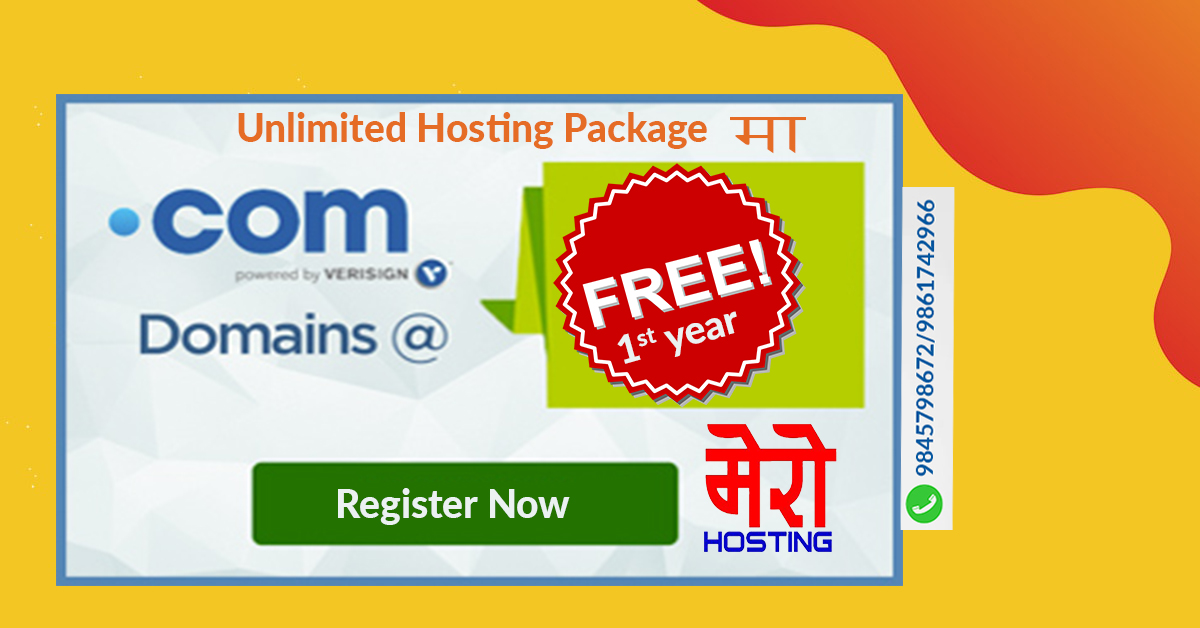 free .com domain In Unlimited Hosting Packages