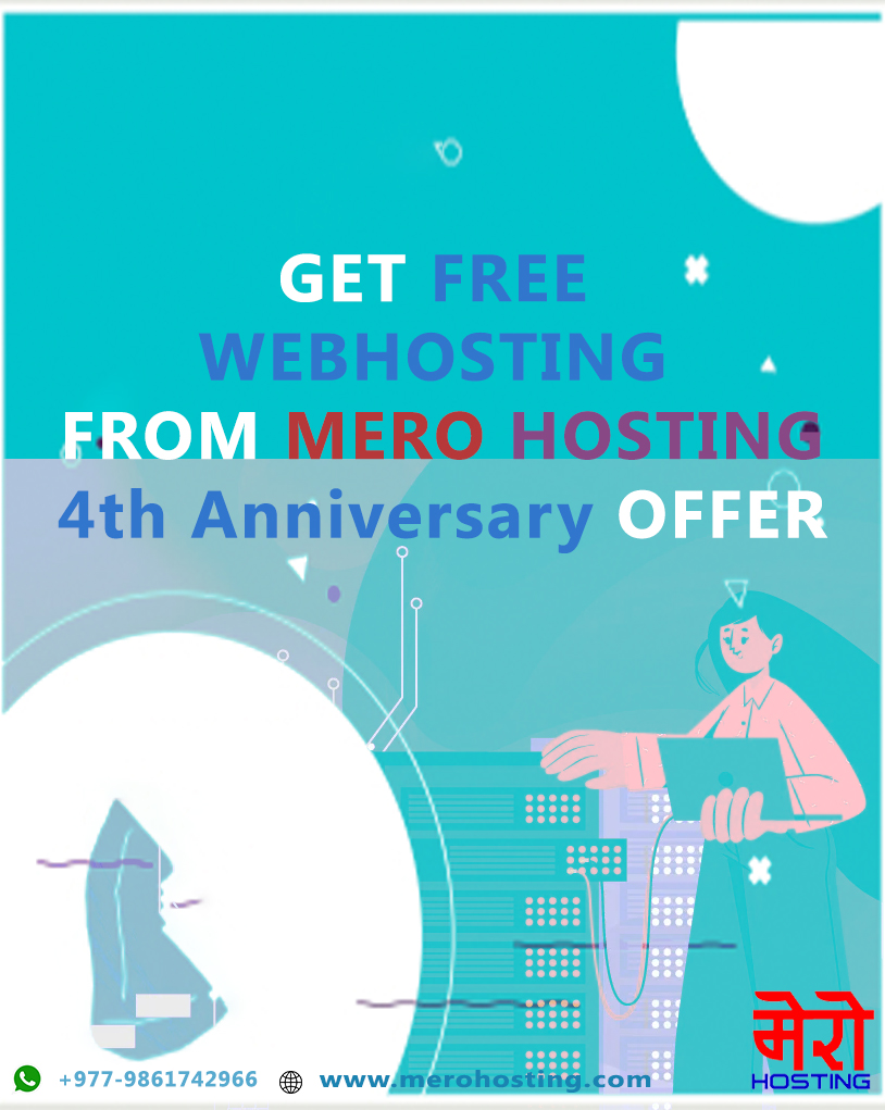 Get Free Webhosting from Merohosting 4th anniversary offer